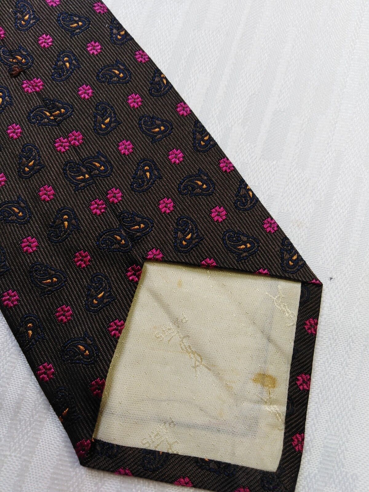YVES SAINT LAURENT YSL 100% SETA SILK TIE CRAVATTA NECKTIE ITALY VINTAGE CLASSIC