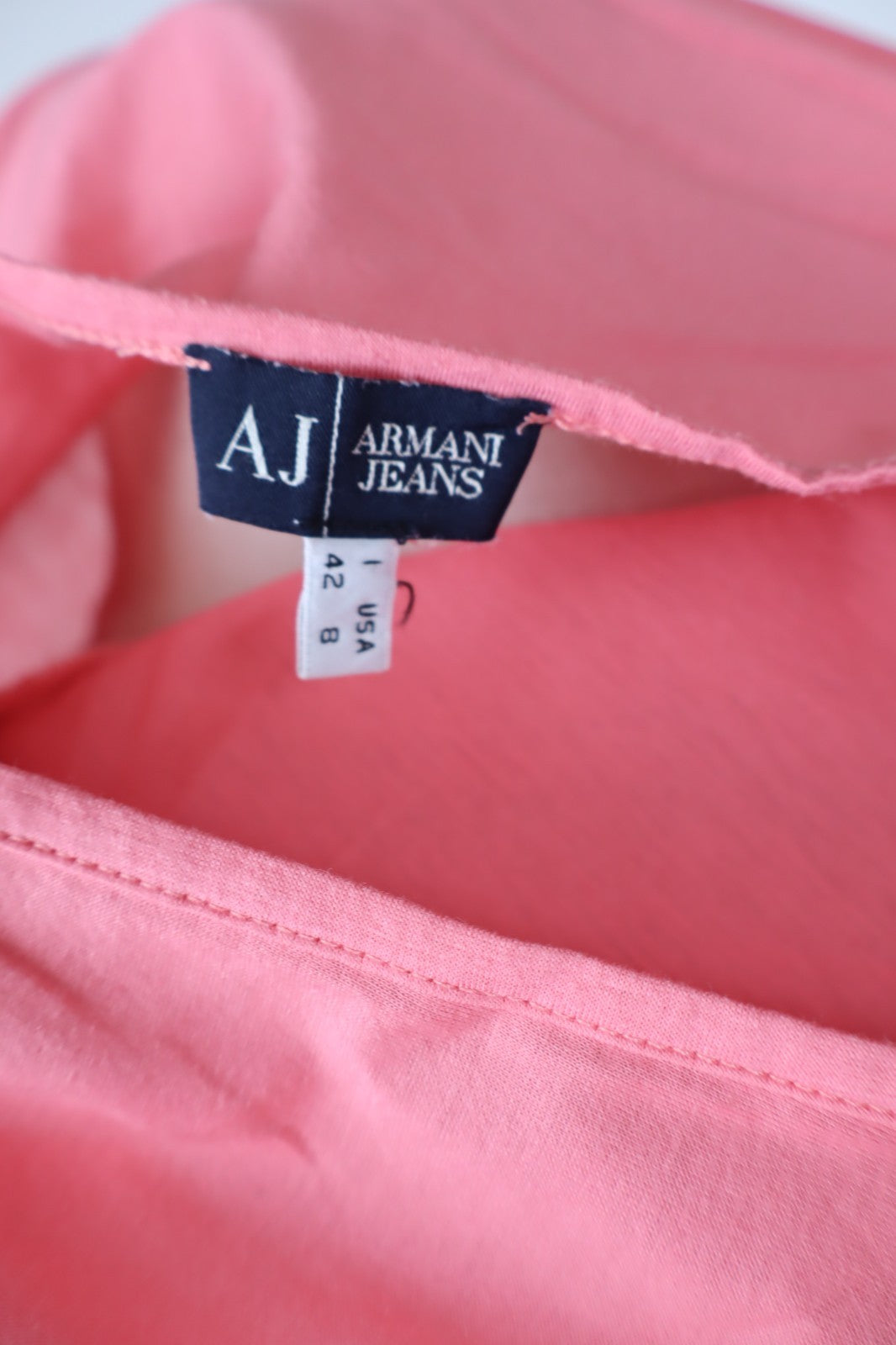 ARMANI JEANS MAGLIA DONNA TG. 42 WOMAN CASUAL VINTAGE T-SHIRT TOP COTONE