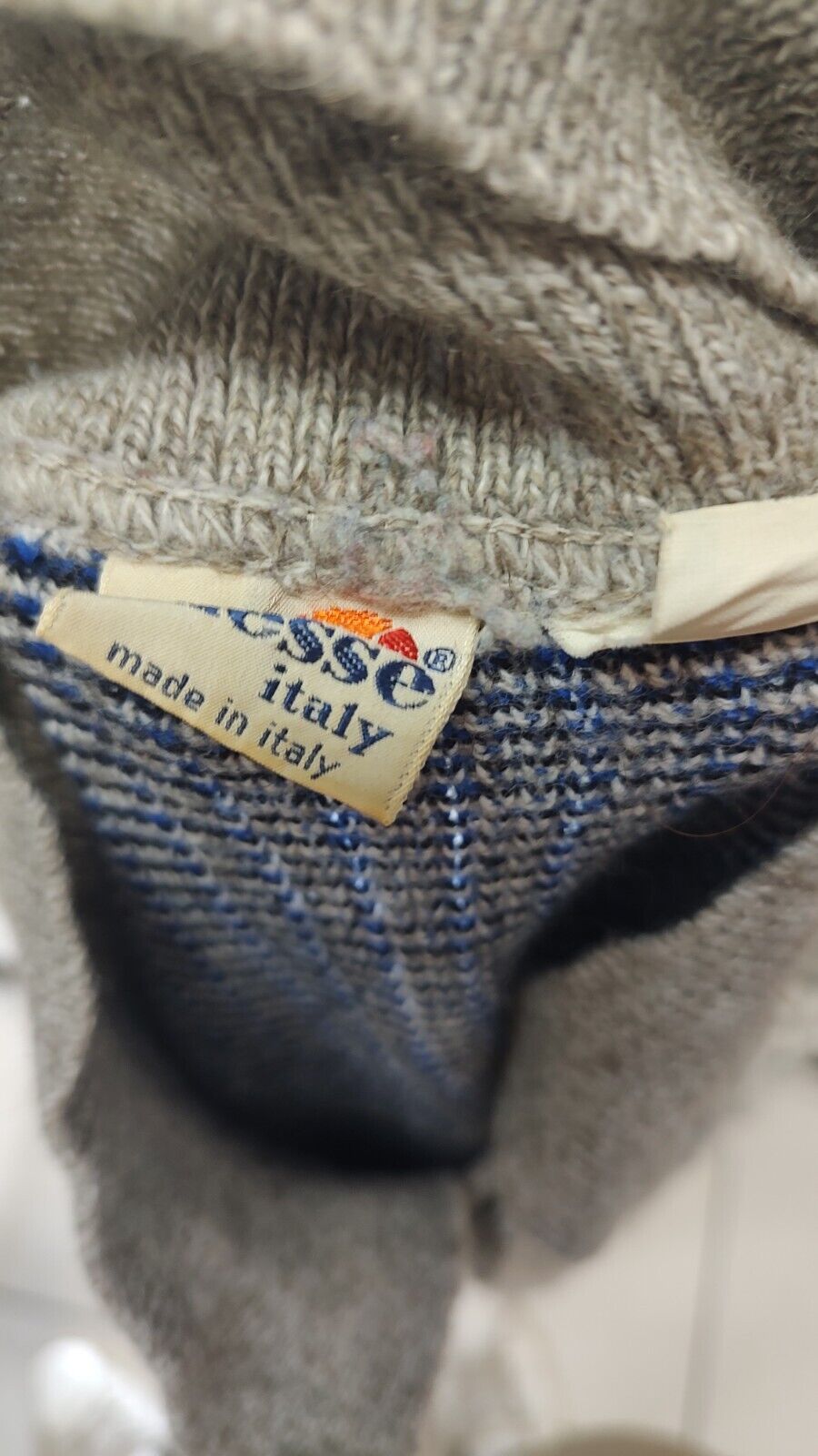 ELLESSE MAGLIONE COTONE VINTAGE UOMO Tg. 50 MAN SWEATER CASUAL