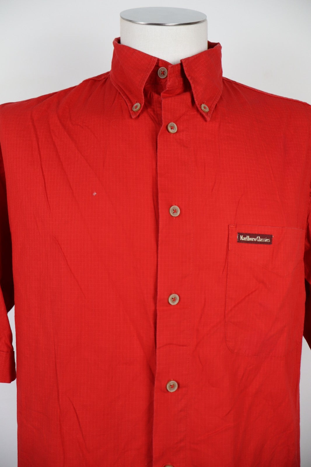 MARLBORO CLASSICS CAMICIA UOMO TG L MAN CASUAL VINTAGE SHIRT COTONE COTTON