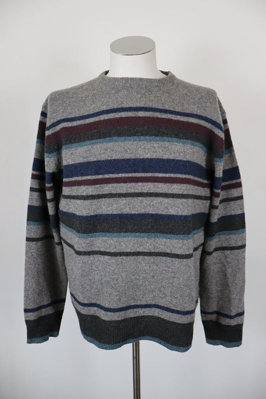 GEOX MAGLIONE LANA D'AGNELLO VINTAGE UOMO Tg. L MAN SWEATER CASUAL