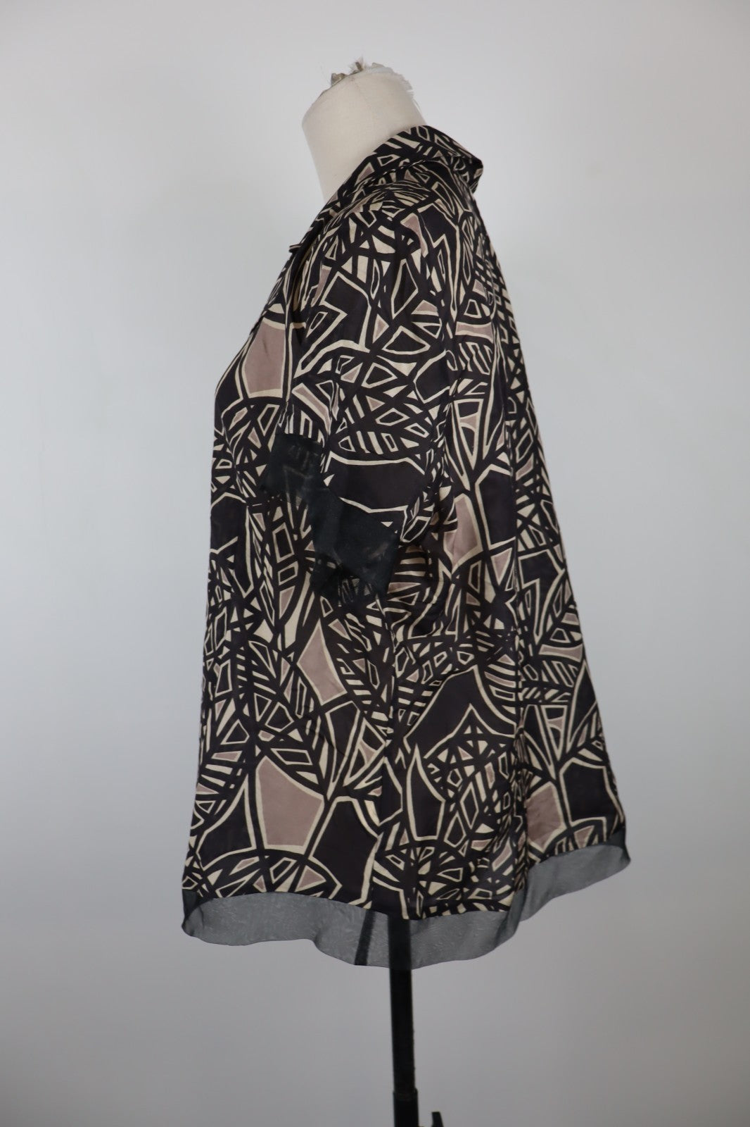 MARINA RINALDI CAMICIA DONNA TG 23 WOMAN SHIRT CASUAL VINTAGE SETA COTONE VELATO