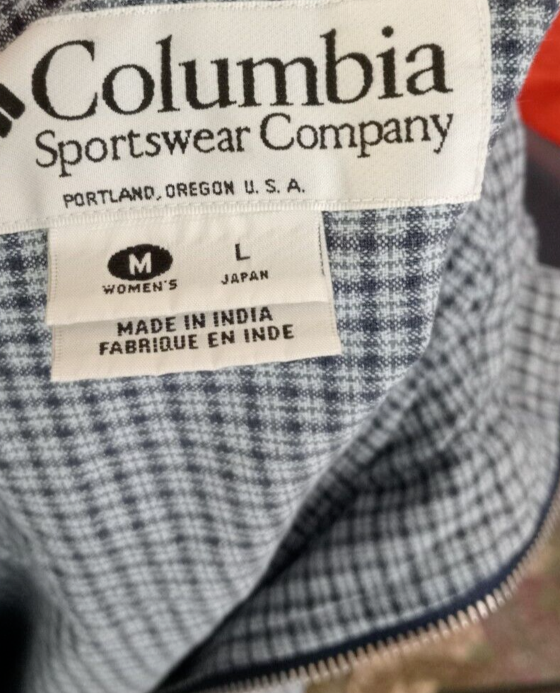 COLUMBIA GIUBBINO LEGGERO GIACCA DONNA TG L WOMAN JACKET CASUAL VINTAGE