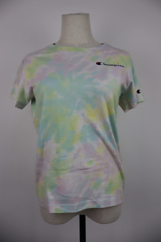 CHAMPION MAGLIA DONNA TG. M WOMAN CASUAL VINTAGE T-SHIRT COTONE