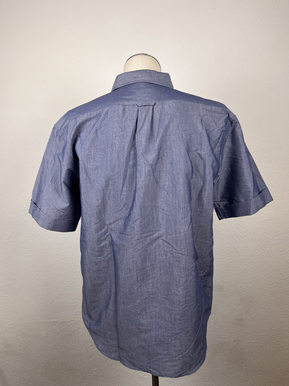 AJ ARMANI JEANS CAMICIA UOMO COTONE TG. M MAN CASUAL VINTAGE COTTON SHIRT TASCHE
