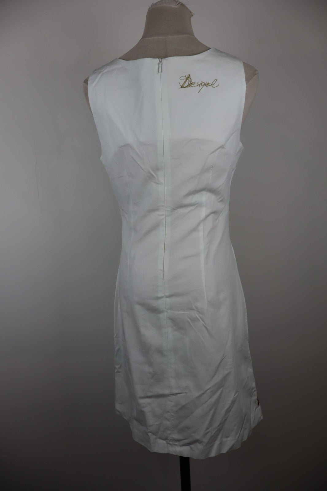 DESIGUAL VESTITO ABITO SMANICATO DONNA TG. 38 WOMAN CASUAL VINTAGE DRESS GEMME