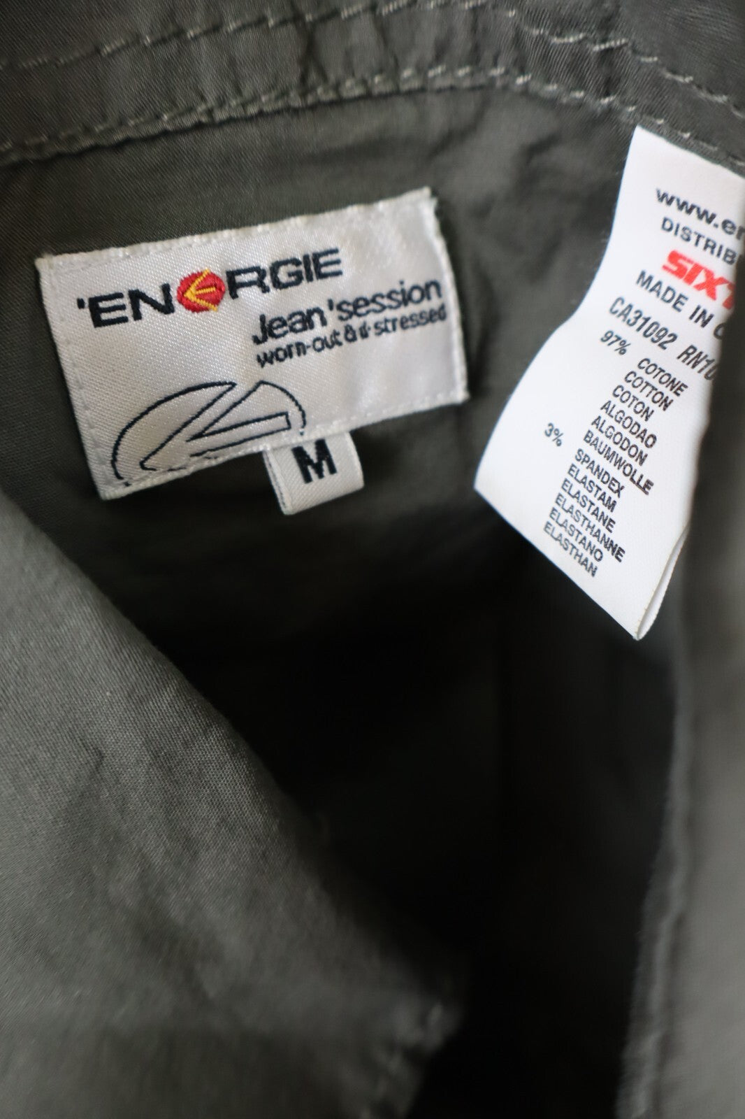 ENERGIE CAMICIA UOMO COTONE TG. M MAN CASUAL VINTAGE COTTON SHIRT