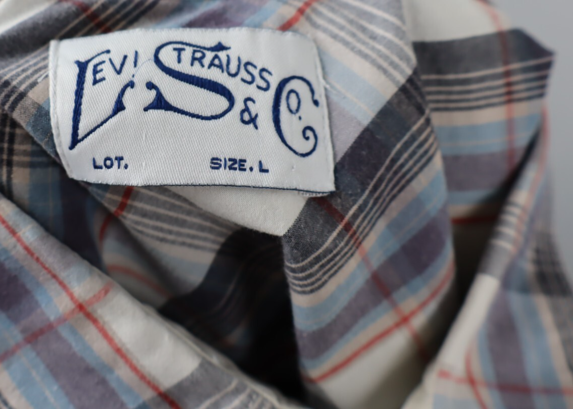 LEVI'S STRAUSS & CO CAMICIA UOMO TG. L MAN CASUAL COTTON COTONE VINTAGE SHIRT