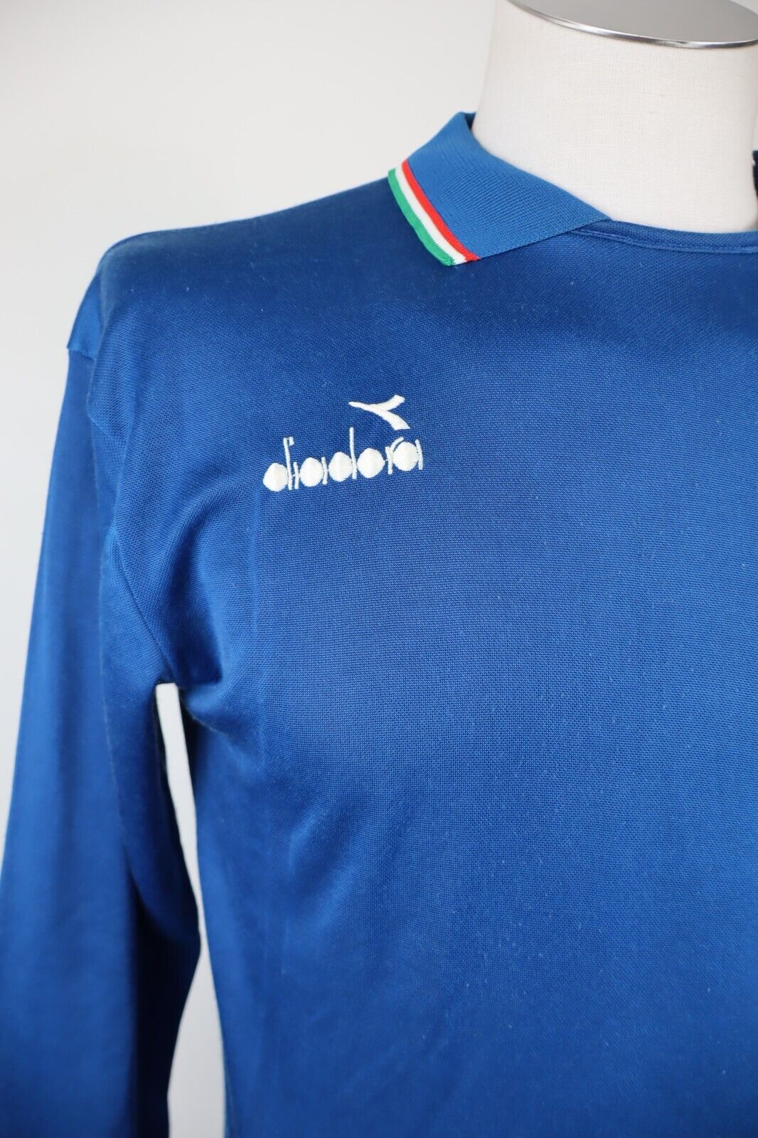 DIADORA ITALIA MAGLIA CALCIO TRIKOT UOMO TG L SOCCER JERSEY VINTAGE SHIRT SPORT