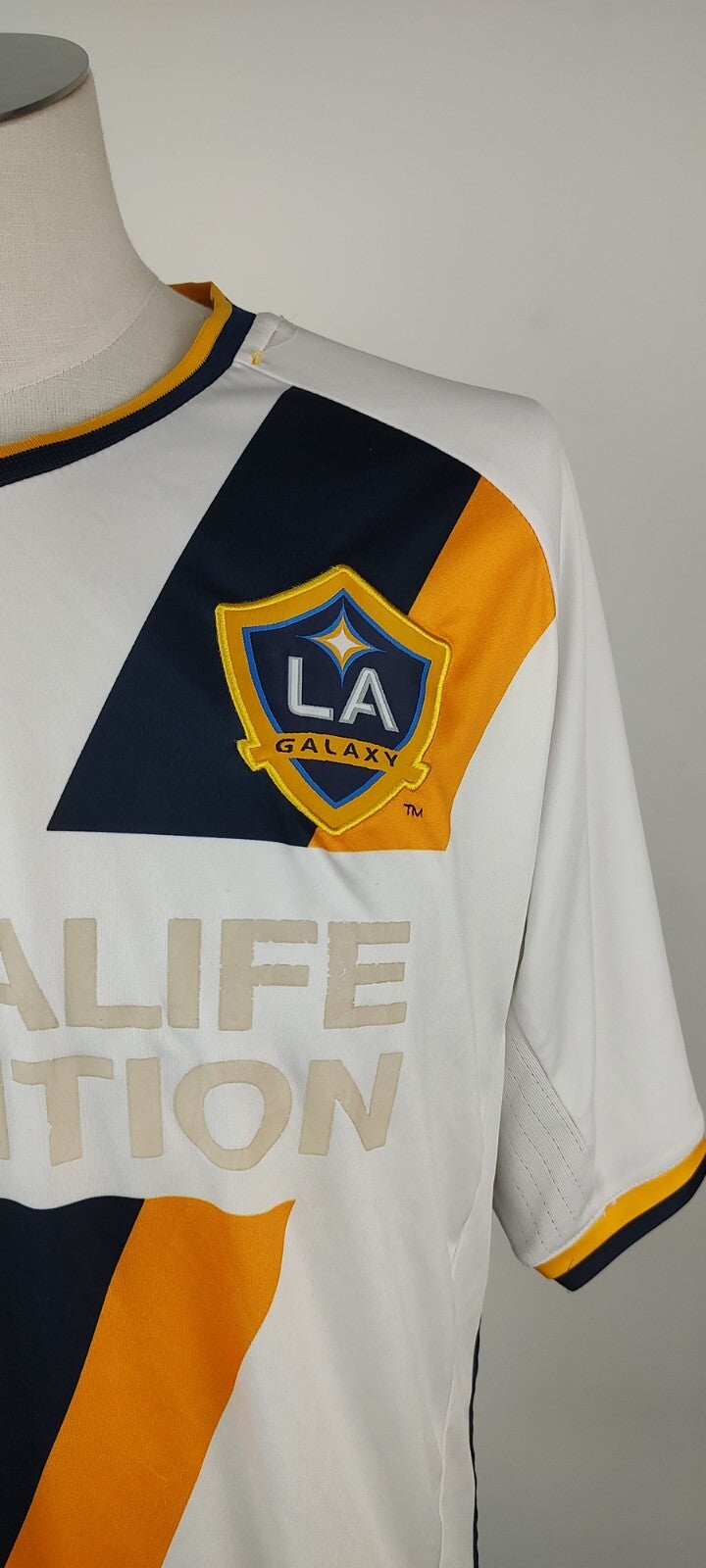 ADIDAS LA GALAXY MAGLIA CALCIO UOMO Tg XL SOCCER MAN VINTAGE JERSEY 8 GERRARD