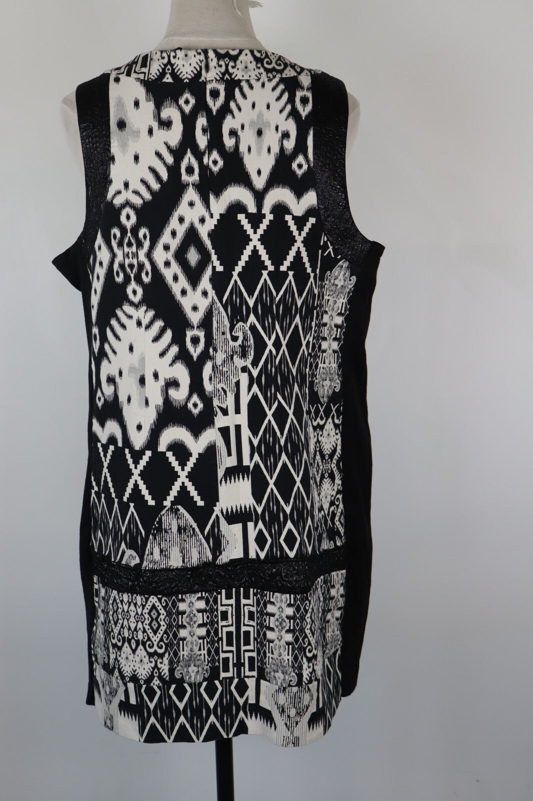 DESIGUAL VESTITO ABITO DONNA TG. L WOMAN CASUAL VINTAGE DRESS VARIOPINTO