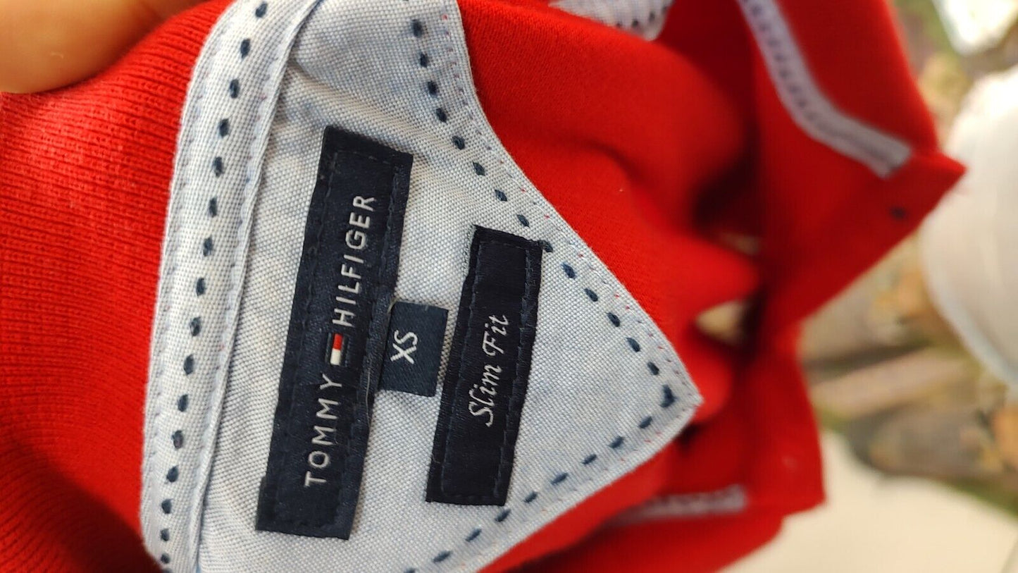 TOMMY HILFIGER POLO MAGLIA DONNA COTONE TG. XS WOMAN SHIRT CASUAL VINTAGE COTTON