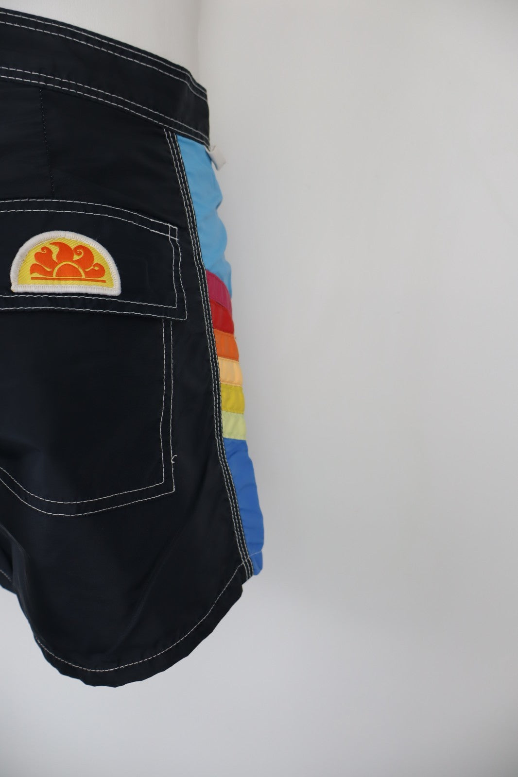 SUNDEK COSTUME PANTALONCINO MARE UOMO 30 MEN SWIMSUIT VINTAGE CASUAL LOGO