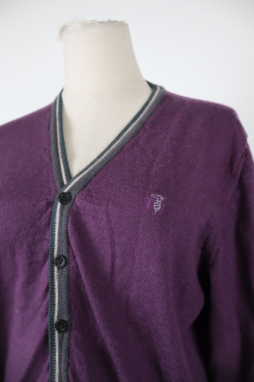 TRUSSARDI CARDIGAN MAGLIONE LANA DONNA TG L WOMAN CASUAL SWEATER WOOL VINTAGE