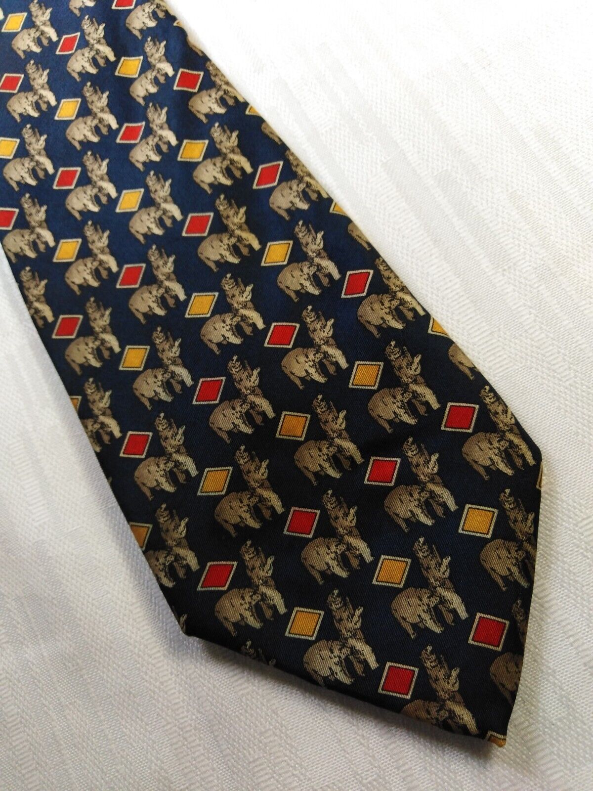 BARTON SILK TIE SETA CRAVATTA NECKTIE MADE IN ITALY VINTAGE