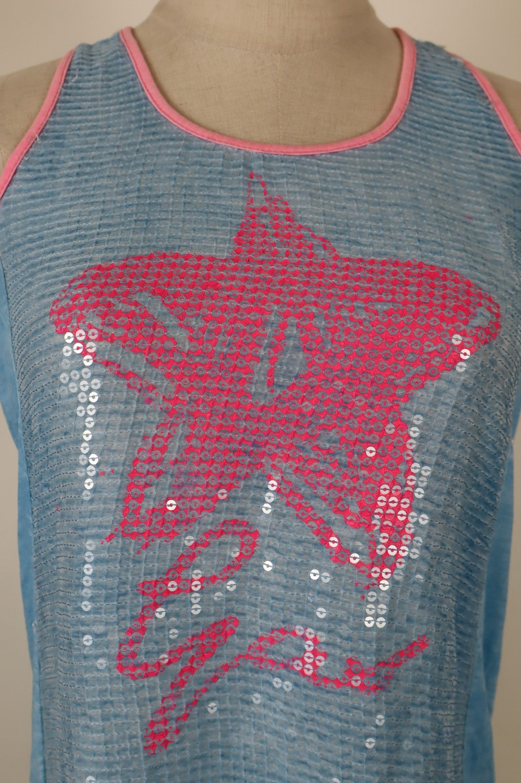 GAS MAGLIA DONNA TG. 16 ANNI WOMAN CASUAL VINTAGE T-SHIRT CANOTTA TOP COTONE