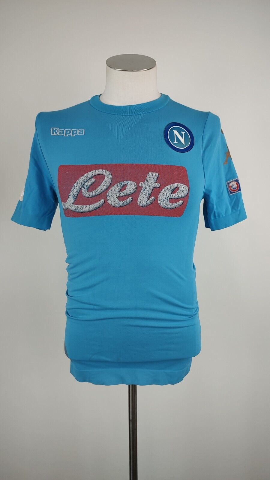 KAPPA NAPOLI MAGLIA CALCIO Tg L/XL ANNI RAGAZZO SOCCER  JERSEY VINTAGE
