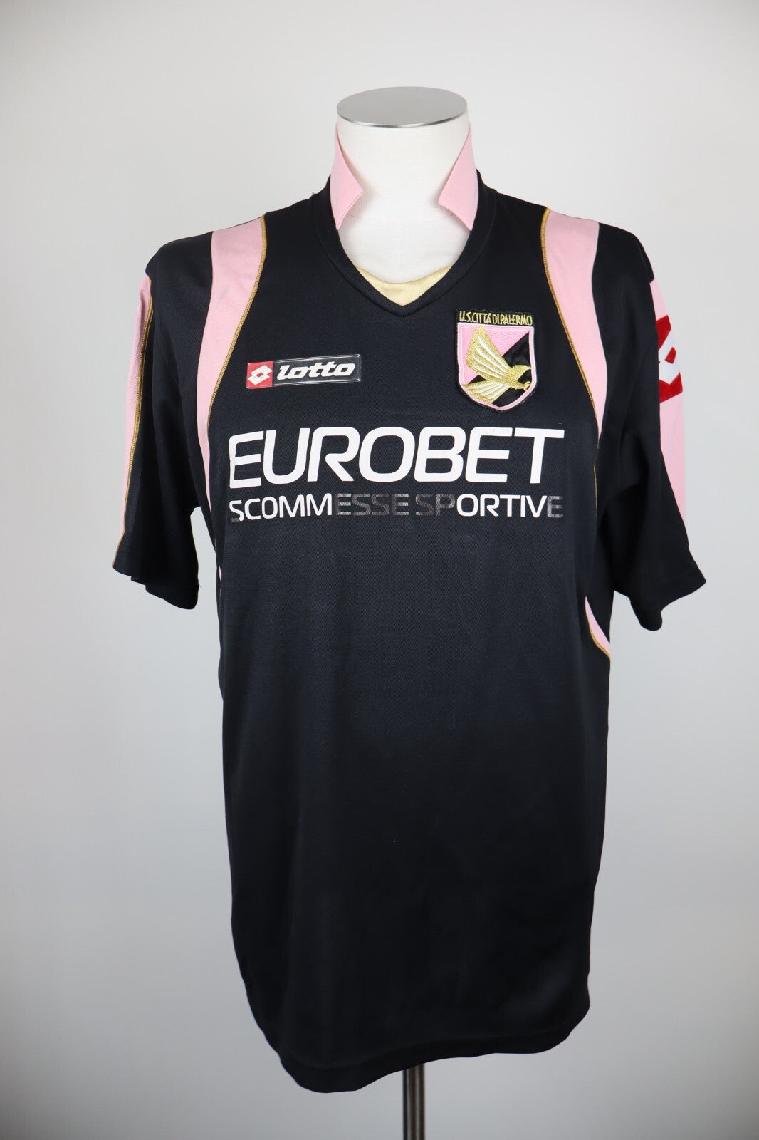 LOTTO PALERMO MICCOLI N 10 MAGLIA CALCIO UOMO 2XL TRIKOT JERSEY SOCCER VINTAGE
