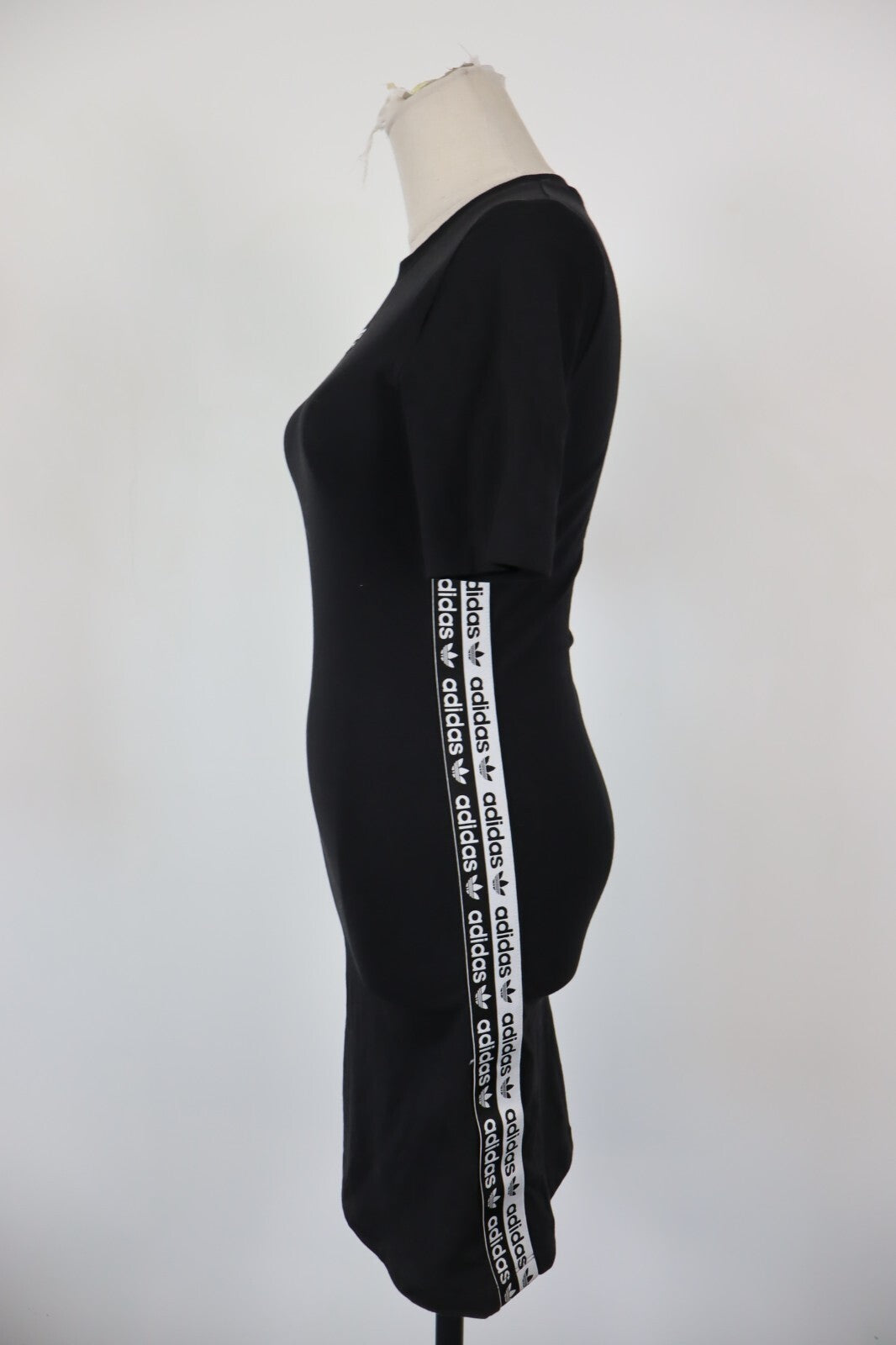 ADIDAS VESTITO ABITO DONNA TG. 38 WOMAN CASUAL VINTAGE DRESS FELPA COTONE