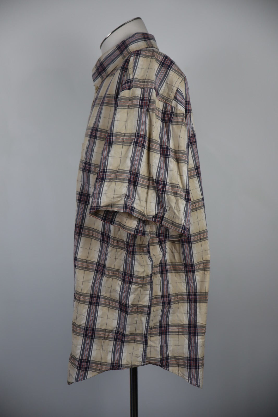 TOMMY HILFIGER CAMICIA A QUADRI UOMO TG XXL MAN CASUAL VINTAGE SHIRT COTONE