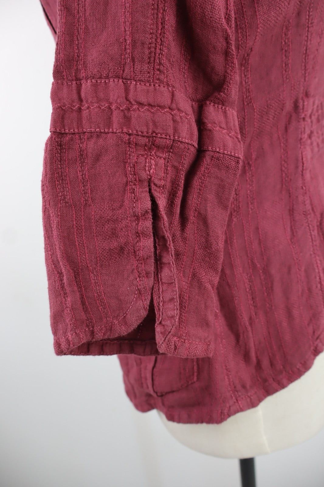 MAX&CO CAMICIA COTONE LINO DONNA TG 38 WOMAN SHIRT CASUAL VINTAGE MANICA LUNGA
