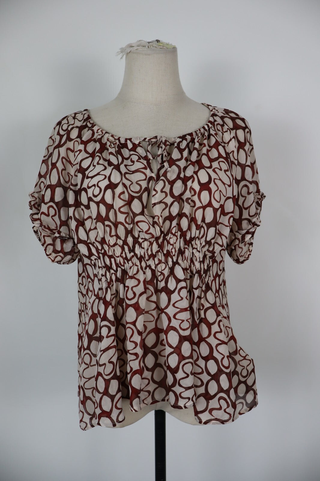 DONDUP MAGLIA DONNA TG. 42 WOMAN CASUAL VINTAGE T- SHIRT TOP SETA