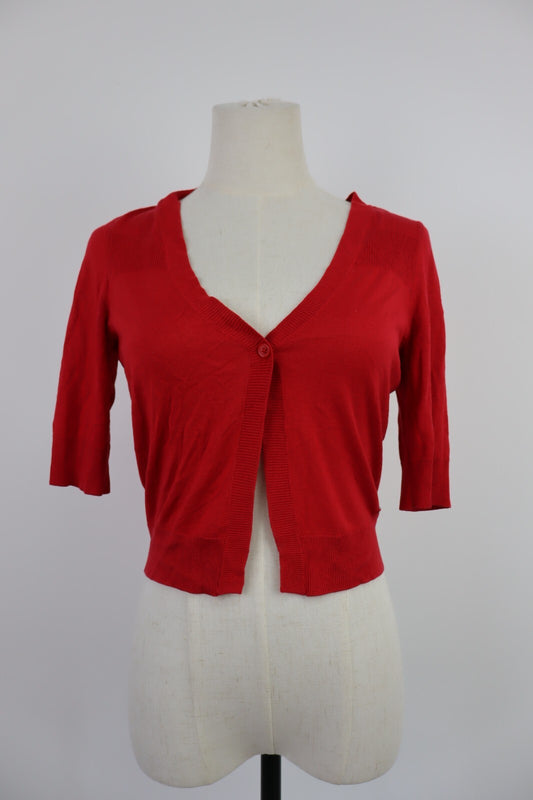 TOMMY HILFIGER CARDIGAN MAGLIONE COPRISPALLA COTONE DONNA Tg. S WOMAN SWEATER