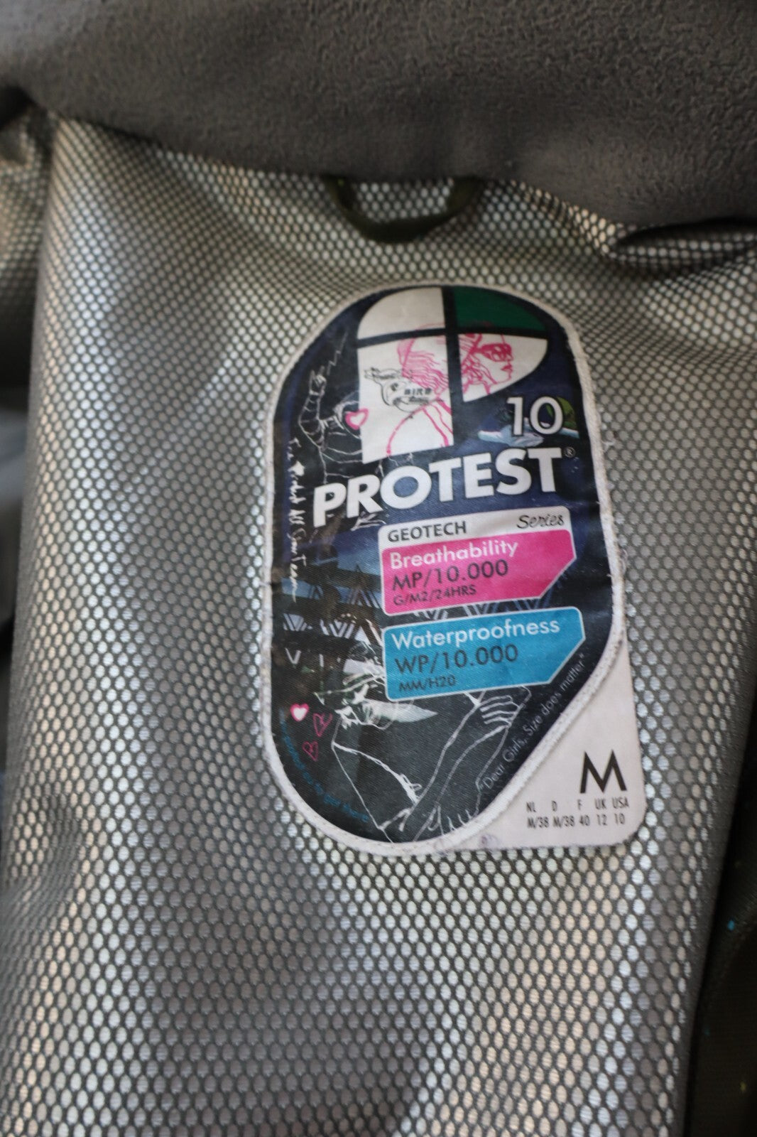 PROTEST GIUBBINO TECNICO GIACCA UOMO Tg. M MAN CASUAL JACKET VINTAGE