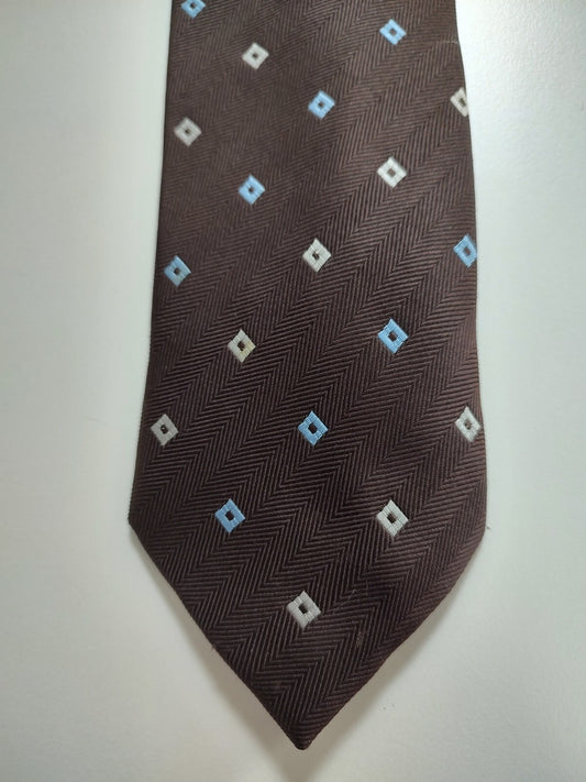 GIORGIO MARIANI 100% SILK TIE SETA CRAVATTA NECKTIE MADE  ITALY SELF TIPPED