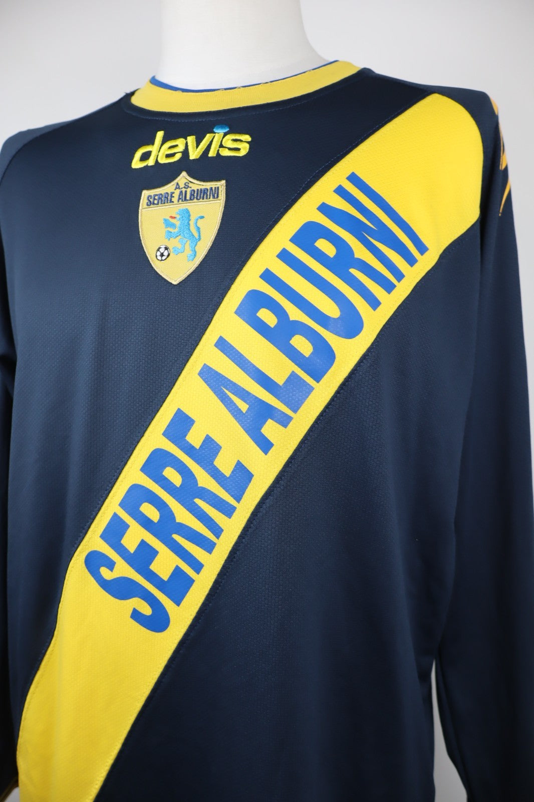 DEVIS SERRE ALBURNI N 18 MAGLIA CALCIO UOMO Tg XL SOCCER JERSEY SPORT VINTAGE
