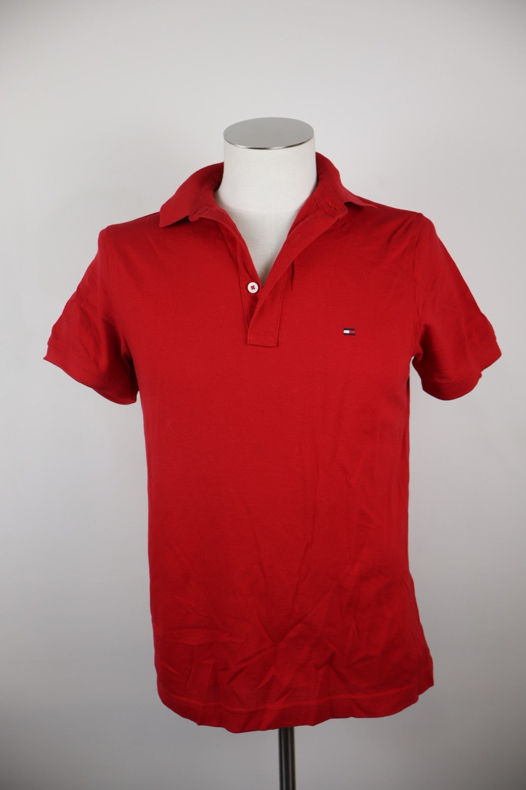 TOMMY HILFIGER POLO MAGLIA UOMO COTONE TG S SLIM MAN COTTON SHIRT CASUAL VINTAGE