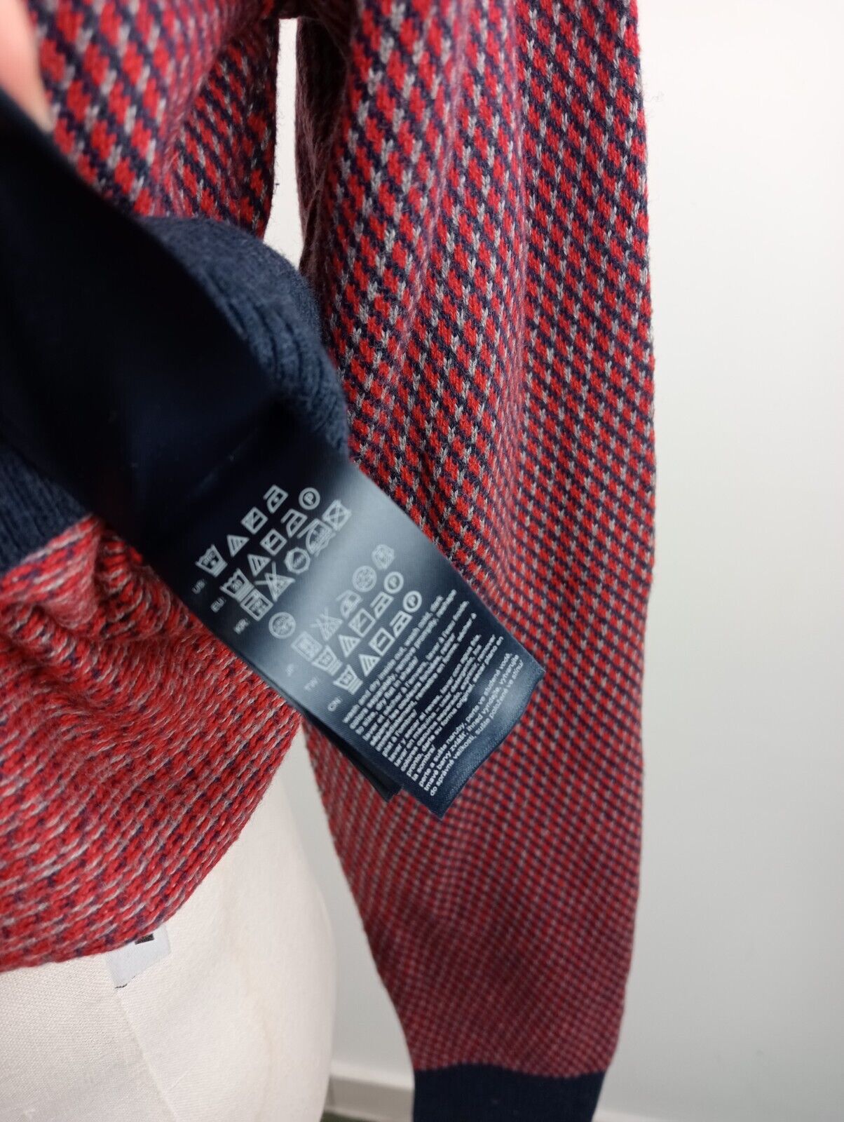 TOMMY HILFIGER MAGLIONE UOMO Tg. L MAN SWEATER CASUAL VINTAGE COTONE CASHMERE