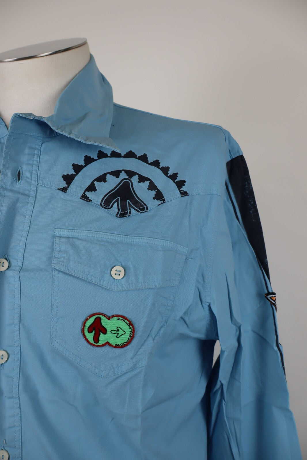 NORDKAPP CAMICIA UOMO TG. L MAN CASUAL VINTAGE SHIRT COTONE COTTON