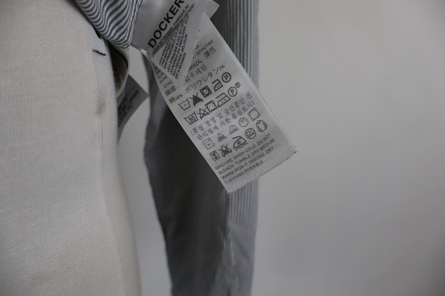 DOCKERS CAMICIA UOMO TG. M MAN CASUAL VINTAGE SHIRT COTONE COTTON