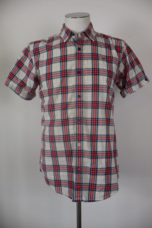 TOMMY HILFIGER CAMICIA UOMO COTONE TG. L MAN CASUAL VINTAGE SHIRT COTTON