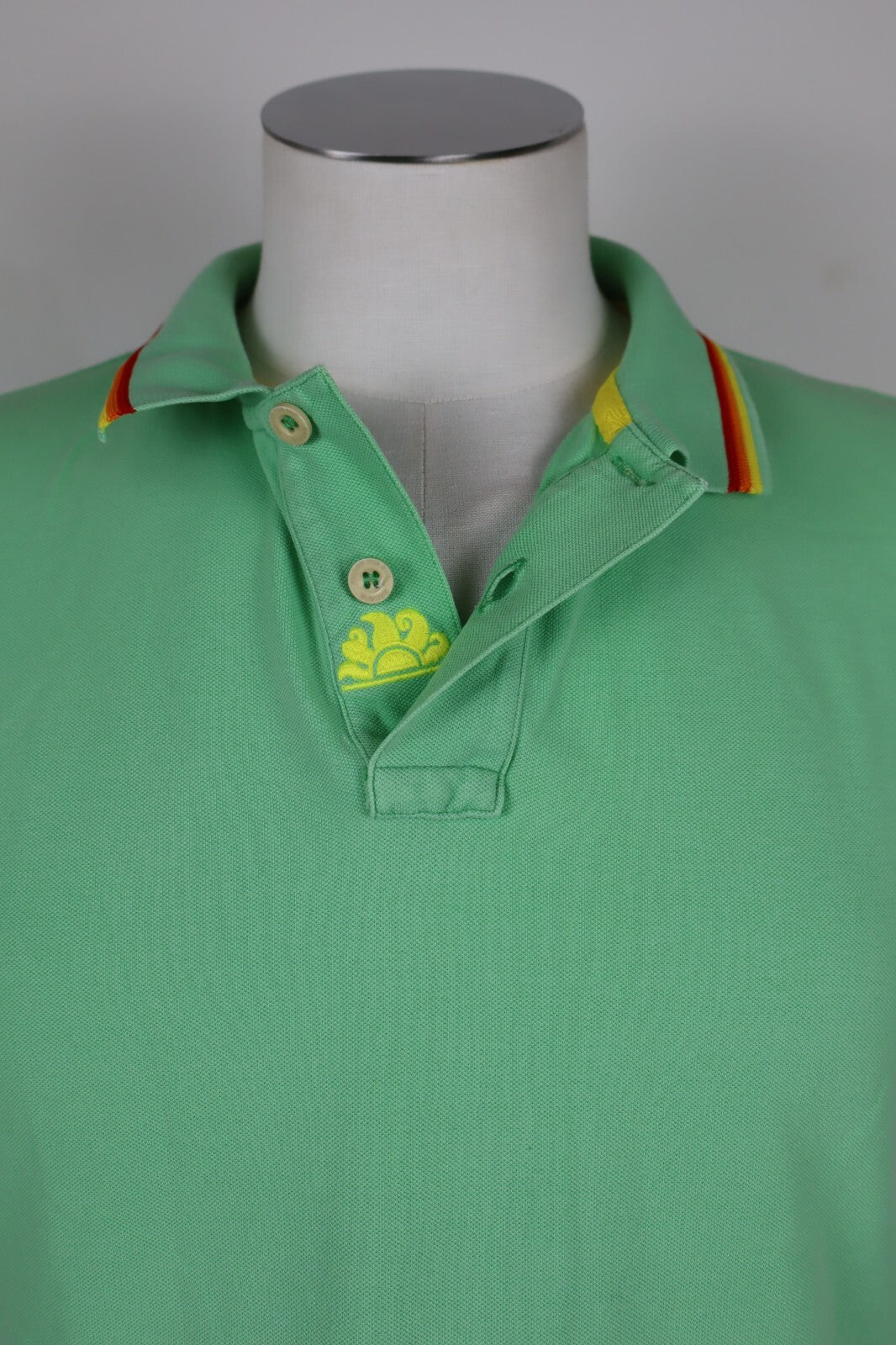 SUNDEK MAGLIA POLO UOMO COTONE TG. M MAN COTTON SHIRT CASUAL VINTAGE VERDE