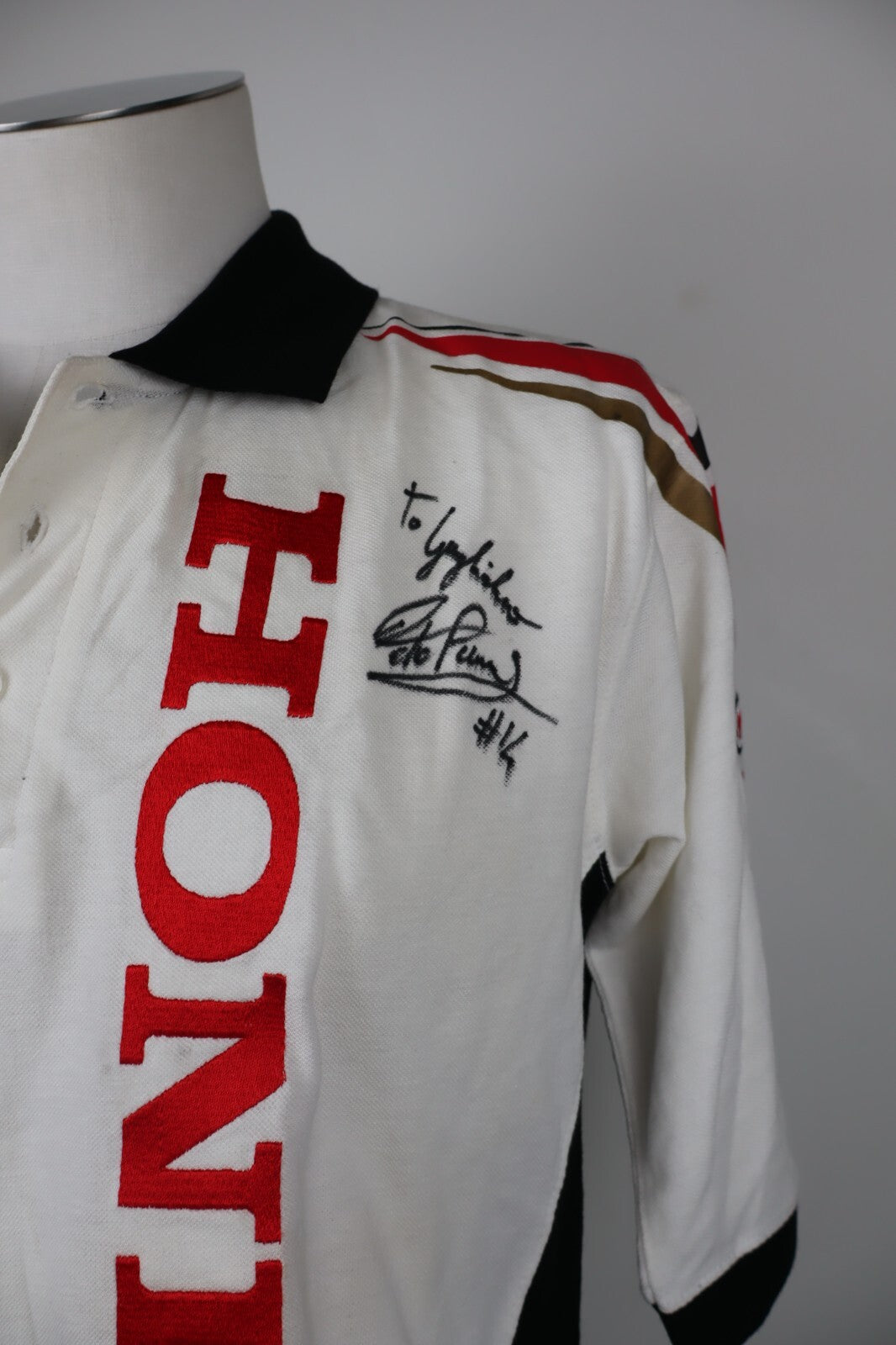 LCR MOTO GP TEAM MAGLIA POLO HONDA UOMO TG XL MAN SPORT T-SHIRT AUTOGRAFATA