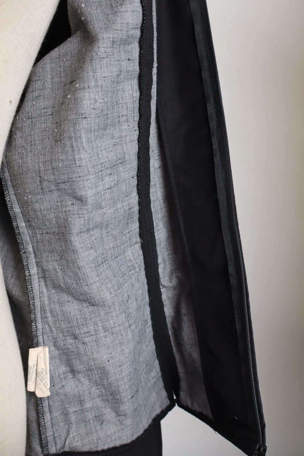 TRUSSARDI JEANS GIUBBINO LEGGERO DONNA Tg L WOMAN CASUAL VINTAGE JACKET ZIP LOGO