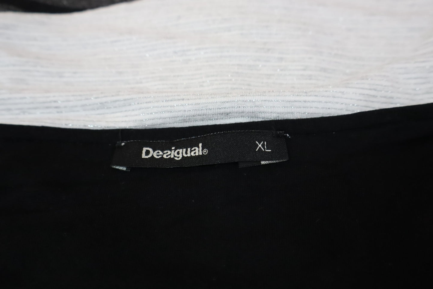 DESIGUAL VESTITO ABITO MANICHE 3/4 DONNA TG. XL WOMAN CASUAL VINTAGE DRESS