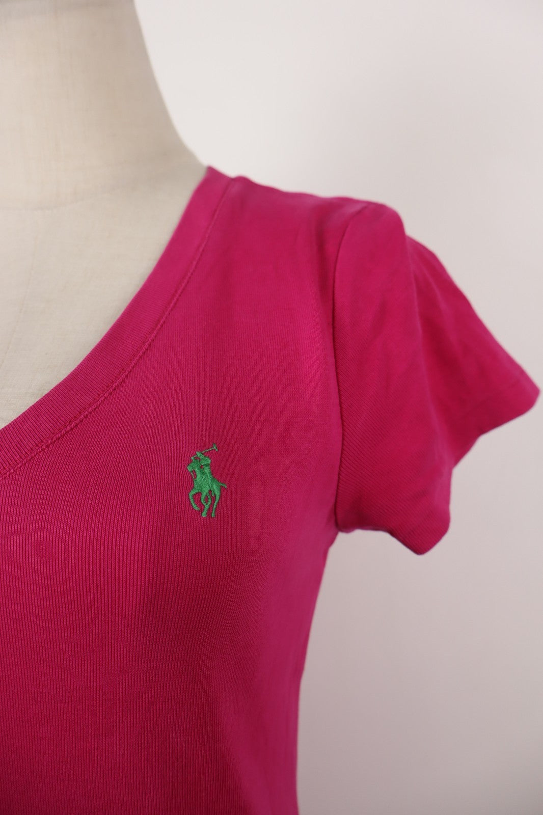 RALPH LAUREN SPORT MAGLIA COTONE DONNA TG. M WOMAN CASUAL VINTAGE T-SHIRT COTTON