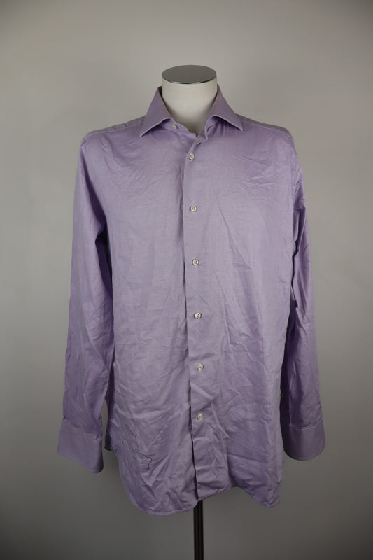 EGON FURSTENBERG CAMICIA UOMO COTONE TG44 17 1/2 MAN CASUAL VINTAGE SHIRT COTTON