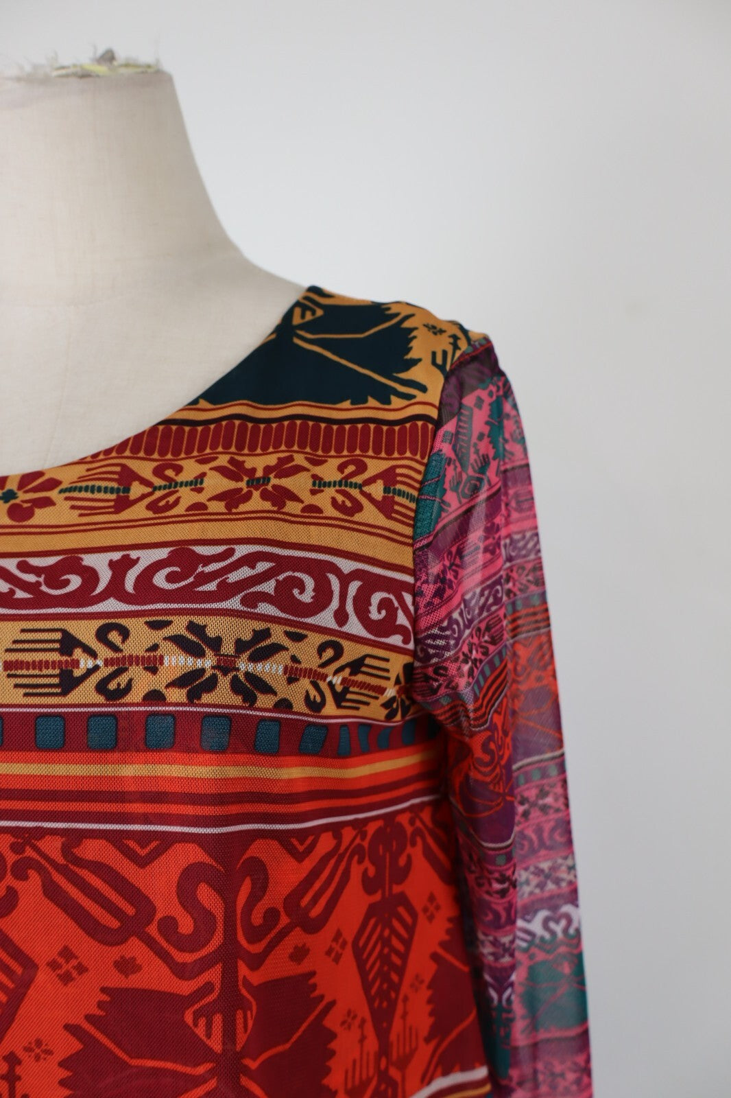 DESIGUAL VESTITO ABITO DONNA TG. M WOMAN CASUAL VINTAGE DRESS