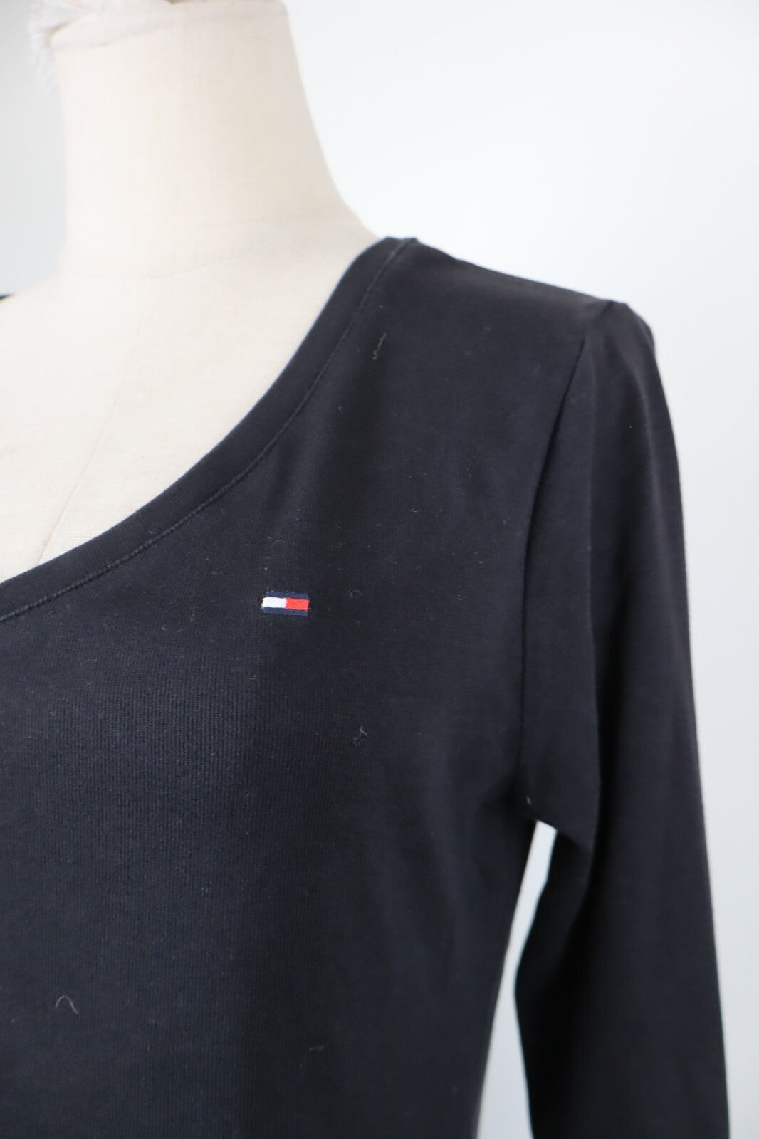 TOMMY HILFIGER MAGLIA DONNA TG L WOMAN T-SHIRT CASUAL VINTAGE COTONE COTTON