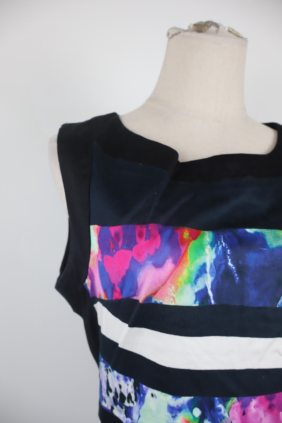 DESIGUAL VESTITO SMANICATO DONNA TG. 42 WOMAN CASUAL VINTAGE DRESS COTONE LOGO