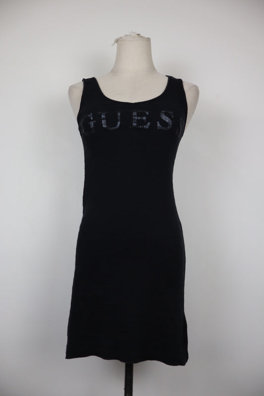 GUESS VESTITO ABITO DONNA TG. M WOMAN CASUAL VINTAGE DRESS MINI COTONE