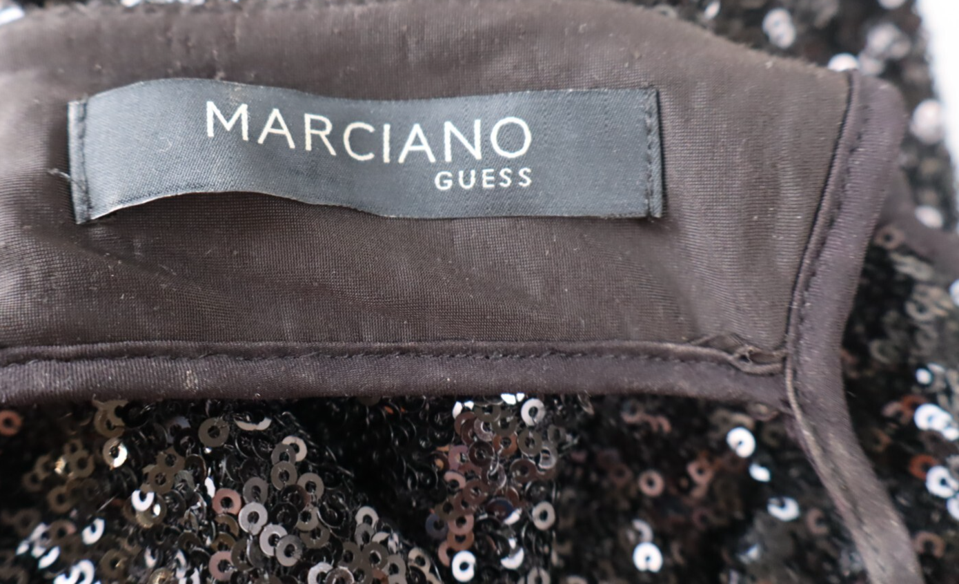 MARCIANO GUESS VESTITO ABITO DONNA TG. 40 WOMAN CASUAL VINTAGE DRESS PAILETTES