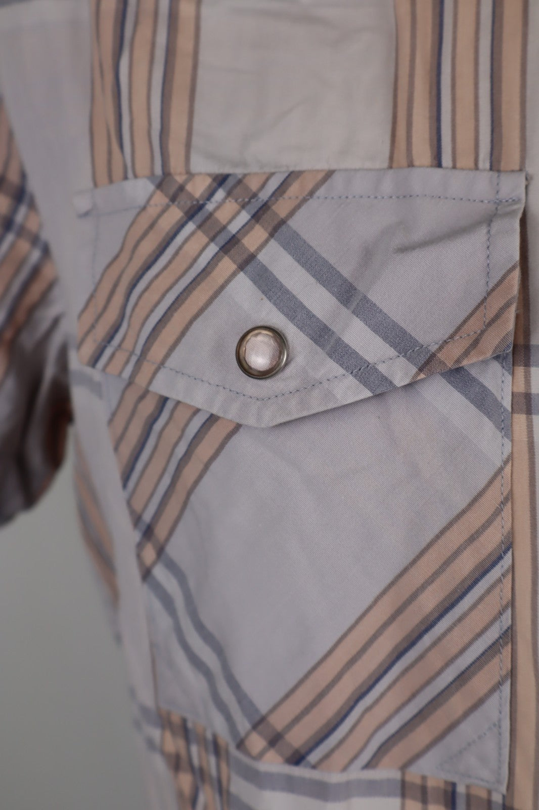 DIESEL CAMICIA UOMO TG. L MAN CASUAL VINTAGE SHIRT COTONE ITALY 100% COTONE