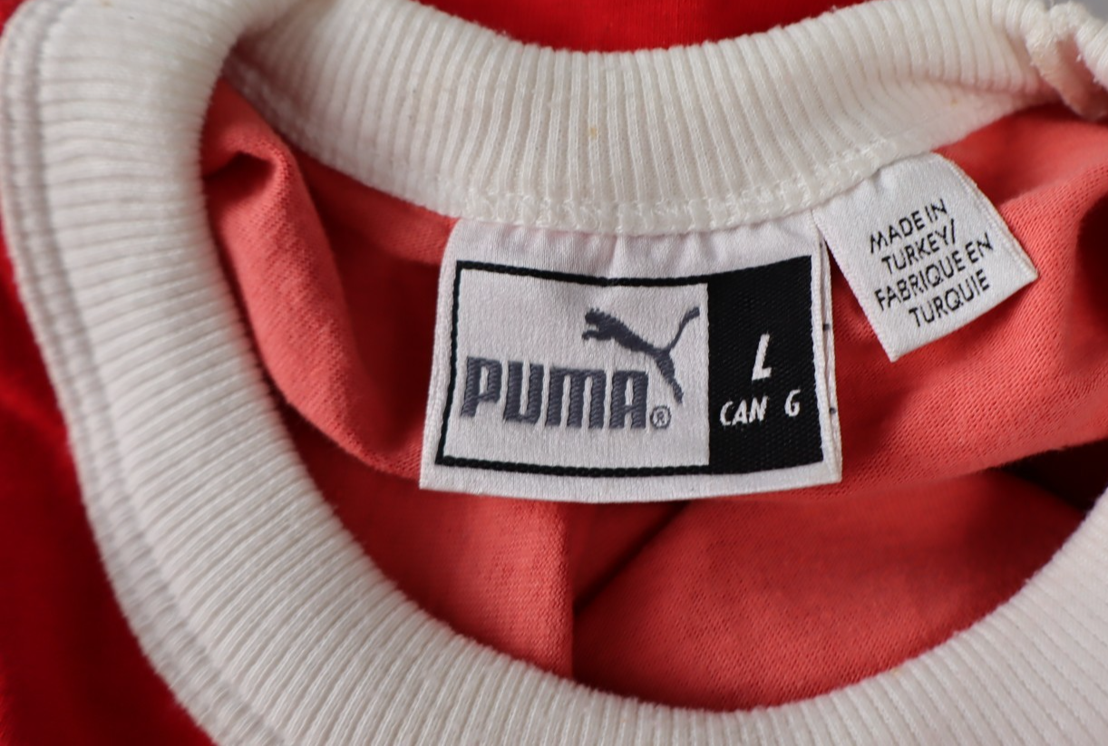 PUMA MAGLIA FORZA AZZURRI COTONE UOMO L MAN T- SHIRT CASUAL VINTAGE COTTON LOGO