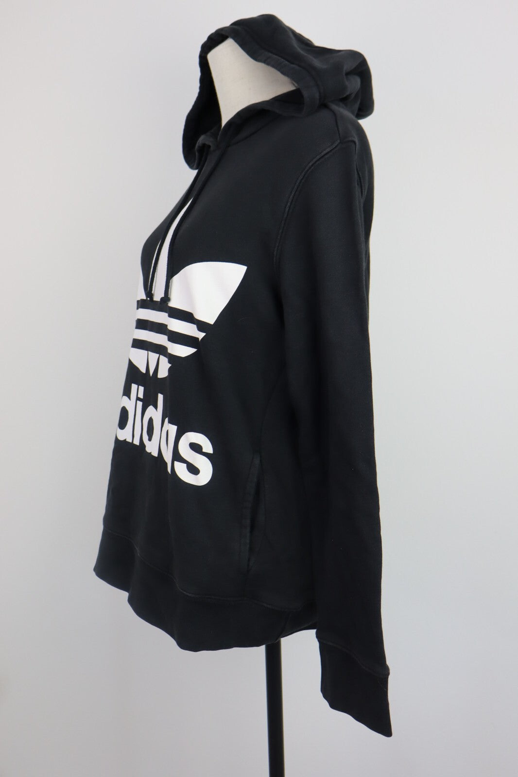 ADIDAS FELPA CAPPUCCIO DONNA Tg S WOMEN CASUAL VINTAGE SPORT SWEATSHIRT