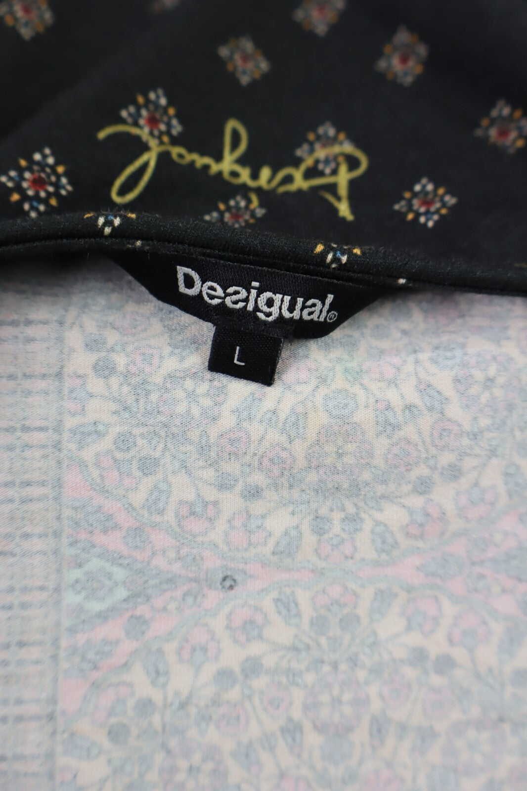 DESIGUAL VESTITO DONNA TG. L WOMAN CASUAL VINTAGE DRESS ITALIA VISCOSA